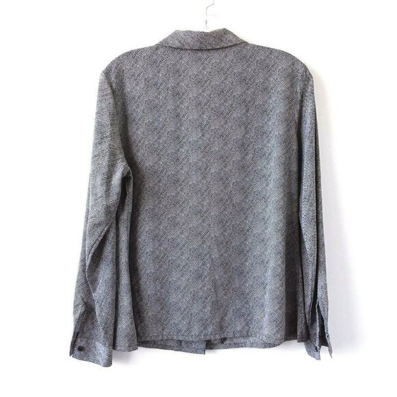 Covington Women's Petite Striped Button Front Career Shirt - Picture 3 of 9